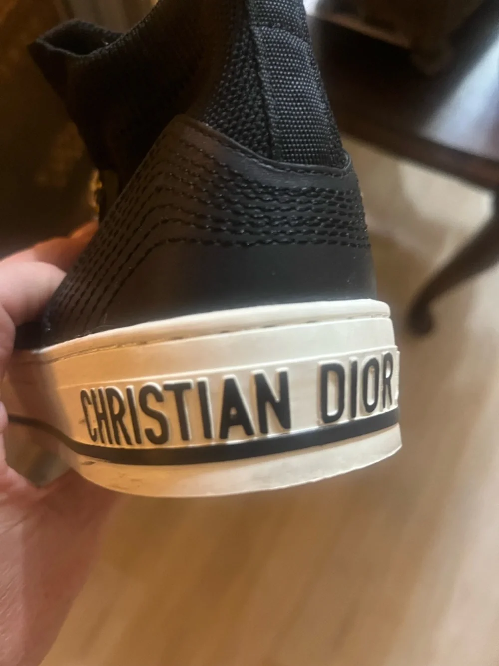 Dior Walk'N'Dior Technical Obliq Sneaker - Black Size 40 - Picture 3 of 6